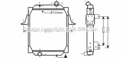 AVA QUALITY COOLING re2069 -  Радиатор, охлаждение двигателя